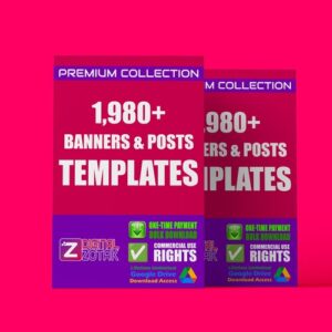 1,900 Banners and Posts Templates